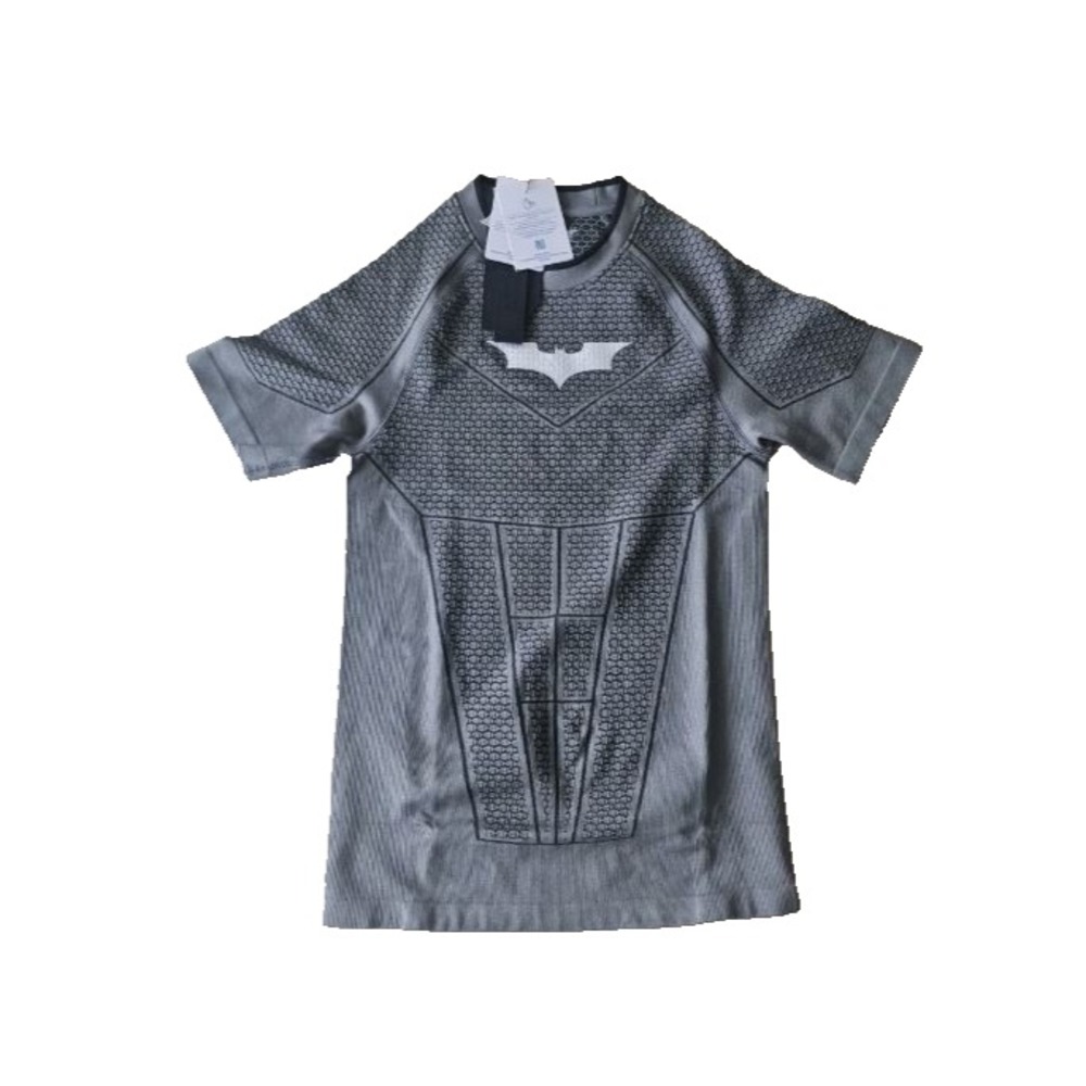 YoungLA Batman Compression Tee Grey Green XL Fitted Gym Shirt AUTHENTIC